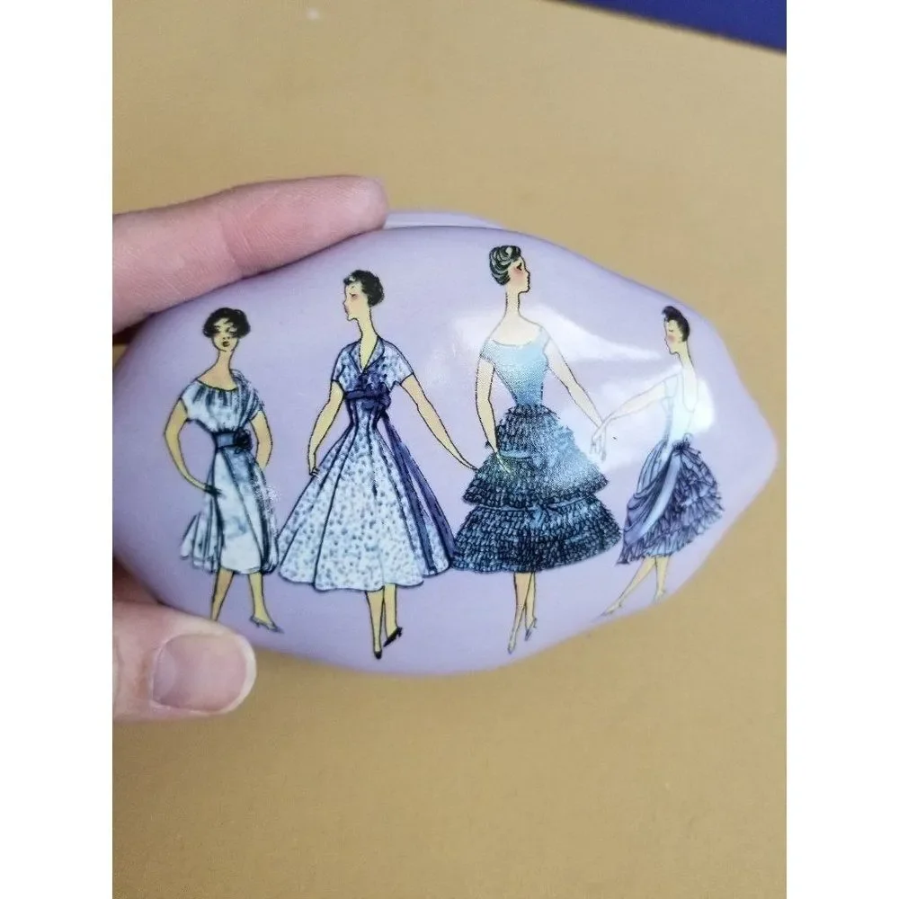 Rosanna Fashion retro Jewelry Trinket box gift Porcelain Model‎ vintage